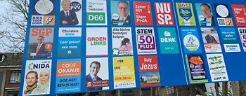 verkiezingen poster A3 formaat  Bluebackpaper 2000 stuks - Spandoekstore.com reclameuitingen