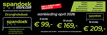 aanbieding Dranghekdoek - Spandoekstore.com reclameuitingen