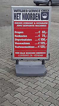 Pvc poster voor stoepborden - Spandoekstore.com reclameuitingen