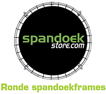 Aluminium spandoekframes rond/cirkel - Spandoekstore.com reclameuitingen