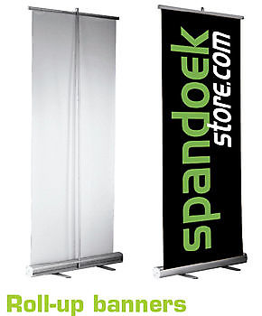 Budget roll up banner - Spandoekstore.com reclameuitingen