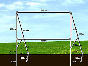 Vrijstaand spandoekframe formaat 200 x 150 cm - Spandoekstore.com reclameuitingen