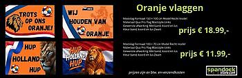 Oranje mast vlaggen 150 x 100 cm - Spandoekstore.com reclameuitingen