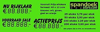 Eenvoudig  voorruit prijs stickers - Spandoekstore.com reclameuitingen