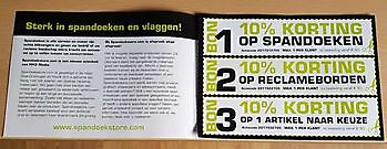 Nieuwe Flyer Spandoekstore.com - Spandoekstore.com reclameuitingen