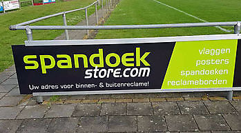 voetbalbord sportveldborden 250 x 60 cm  vanaf € 125,- - Spandoekstore.com reclameuitingen