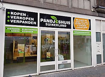 Nieuwe belletering pandjeshuis suikerland Arnhem - Spandoekstore.com reclameuitingen