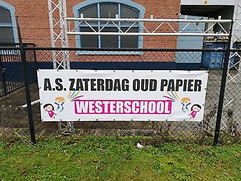 spandoek Westerschool - Spandoekstore.com reclameuitingen