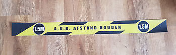 AFSTAND HOUDEN VLOERSTICKER - Spandoekstore.com reclameuitingen