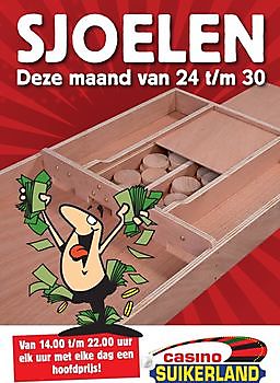 Poster sjoelen casino suikerland - Spandoekstore.com reclameuitingen