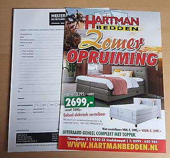 flyer Hartman  Doordrukblokken  Meijer - Spandoekstore.com reclameuitingen