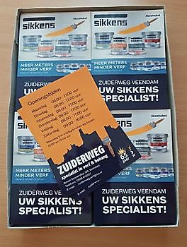 A6 Flyers  Sikkens Zuiderweg Veendam - Spandoekstore.com reclameuitingen