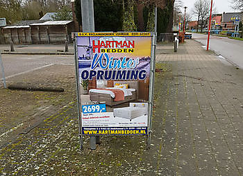 Poster A0 winteropruiming  Hartman Bedden 2022 - Spandoekstore.com reclameuitingen