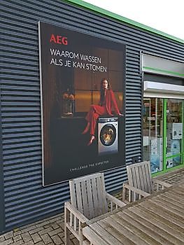 Outdoor textielframe AEG - Spandoekstore.com reclameuitingen