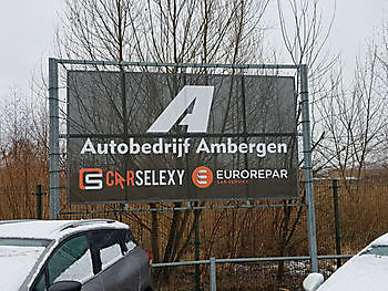 Spandoek Ambergen Winschoten - Spandoekstore.com reclameuitingen