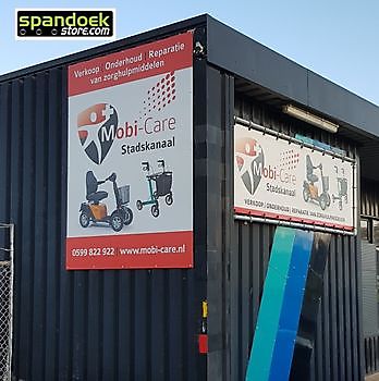 Nieuwe reclamebord dibond    Mobi-care  Stadskanaal - Spandoekstore.com reclameuitingen