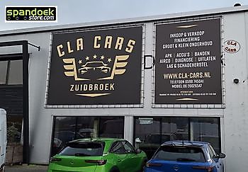 Spandoekframe Cla-cars Zuidbroek - Spandoekstore.com reclameuitingen