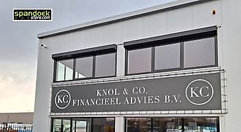 Spandoekframe Knol & Co. Financieel Advies  Zuidbroek - Spandoekstore.com reclameuitingen