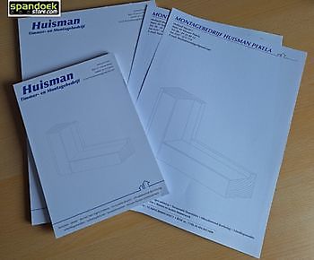 drukwerk Huisman montage  Nieuwe Pekela - Spandoekstore.com reclameuitingen