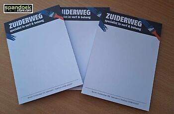 Notitieblokken en Schrijfblokken Zuiderweg Veendam - Spandoekstore.com reclameuitingen