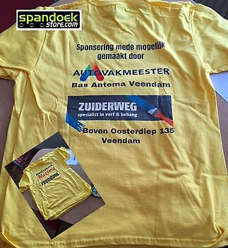 bedrukte T-shirts Bas  Antema  en Zuiderweg Veendam - Spandoekstore.com reclameuitingen