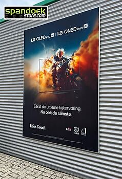 Outdoor textielframe LG - Spandoekstore.com reclameuitingen