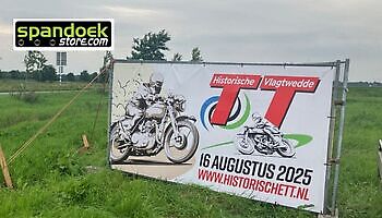 bouwhekdoek TT Vlagtwedde - Spandoekstore.com reclameuitingen